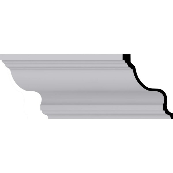Ekena Millwork 9 7/8"H x 13 3/4"P x 17"F x 94 1/2"L Marseille Crown Moulding MLD10X14X17MA - main